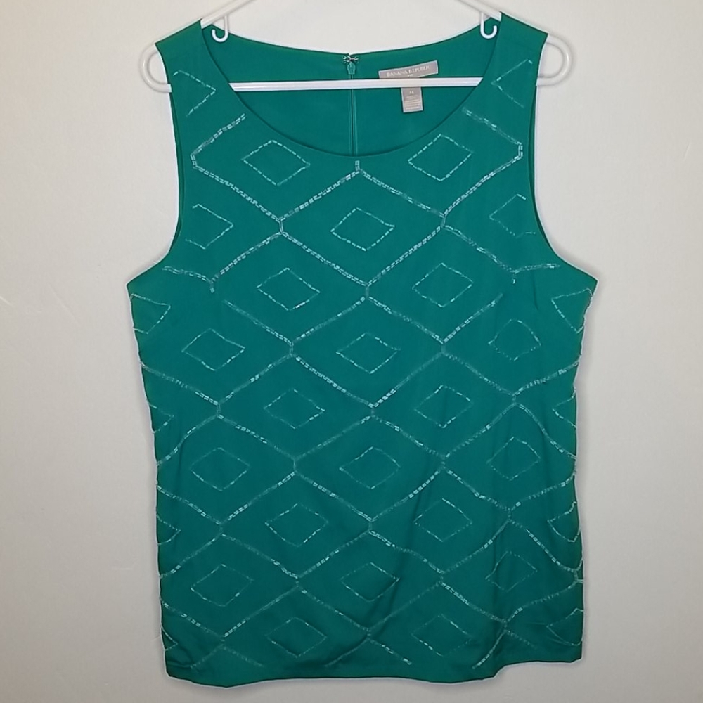 Banana Republic Teal Sleeveless Top